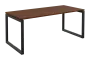 SEK-O - 18 stůl kancelářský, kovová podnož černá, deska 25 mm, široký 1800 mm, ořech královský